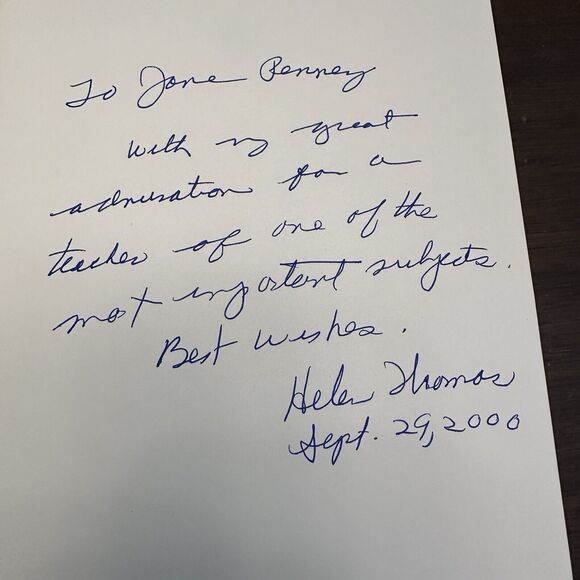 Front Row At The White House Book Hardcover Helen Thomas Signed Autographed 1999 - Picture 2 of 4